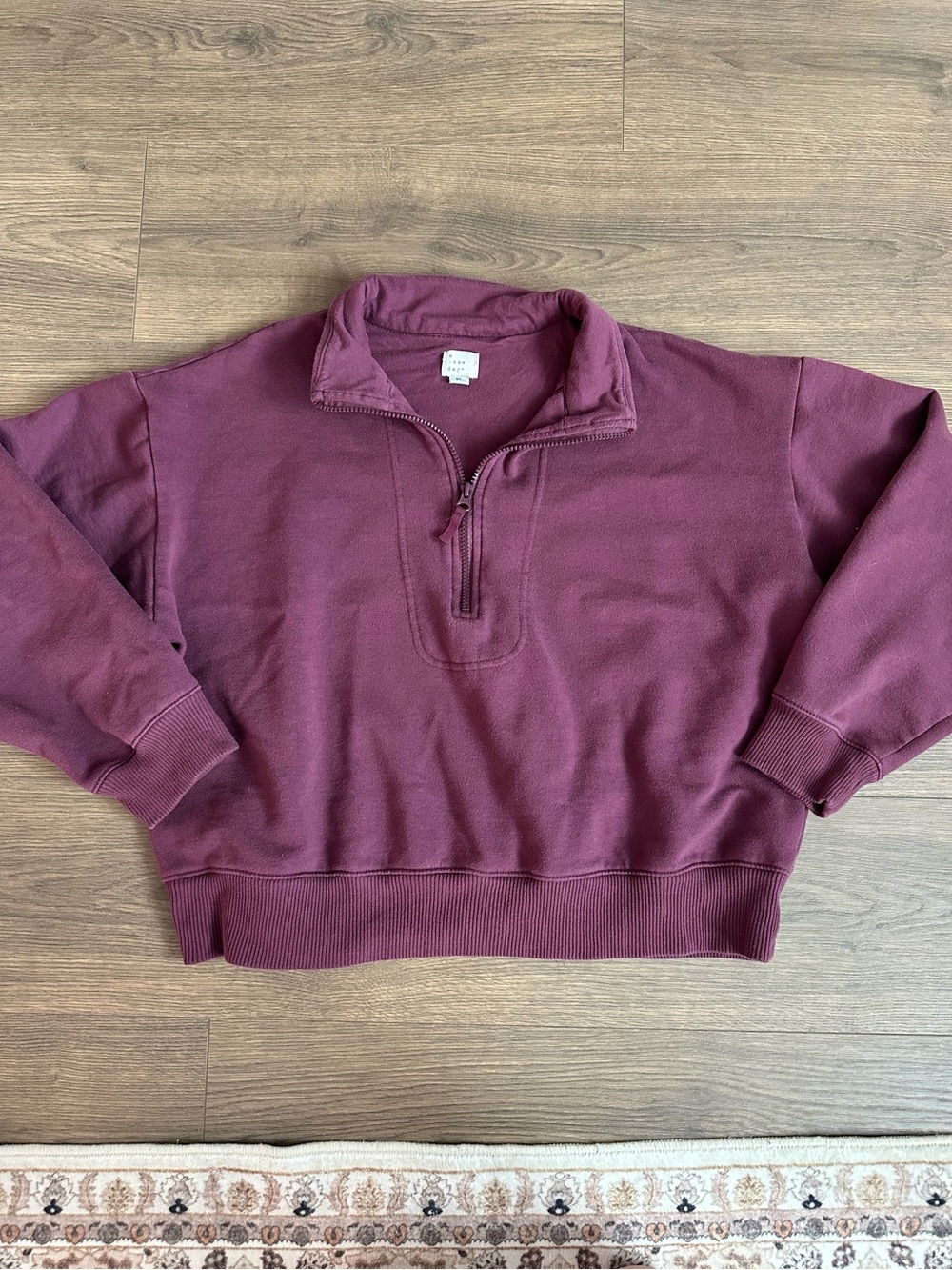 a new day Women's Quarter-Zip Pullover - Plum
